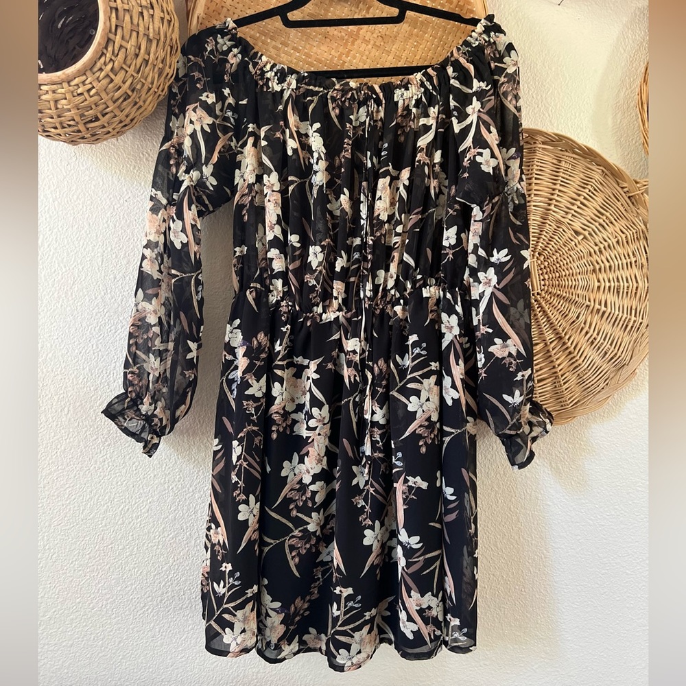 Floral Off the Shoulder Dress